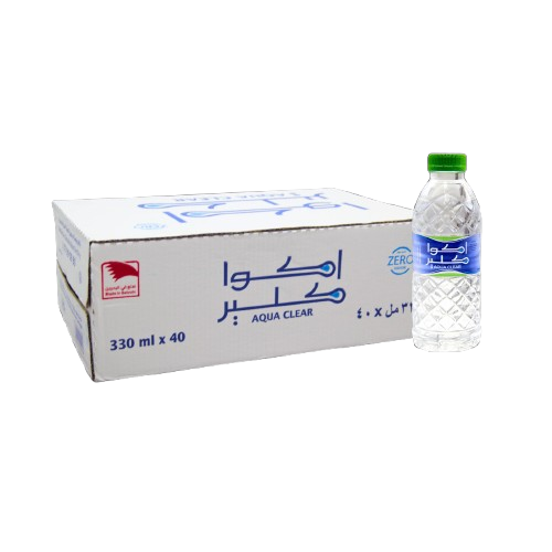 ١٠ كوارتين مياه اكوا كلير (٤٠٠ علبه)